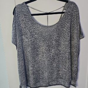 Jennifer Lopez Gray Boxy Sweatshirt Size XL